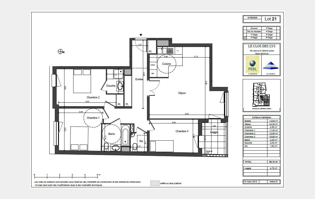 Annonces CLAMART : Appartement | VIROFLAY (78220) | 90 m2 | 432 000 € 